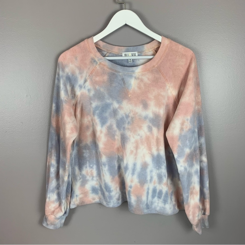 Oli Viv Tie Dye Crewneck Sweatshirt XL